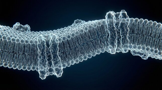 Cell Membrane Structure, Phospholipid Bilayer, Protein Channels