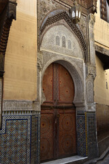 Traditional Moroccan architecture in Fez, Morocco