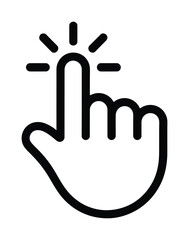 Obraz premium Svector of a hand pointing upward with a sparkling effect