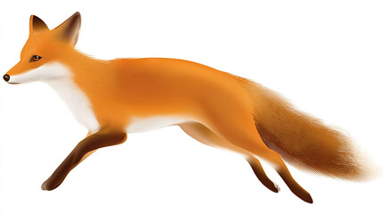 Fototapeta premium Fox Running, Motion Blur, Wildlife, Nature