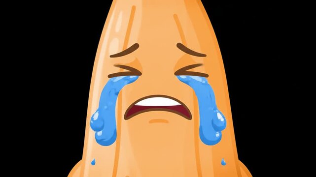 Cartoon Style Reaction Pack Laughing Surprised Crying Live Streaming Bright Expressive Colors Pale Banana Amaranth Animated Emotes Concept.