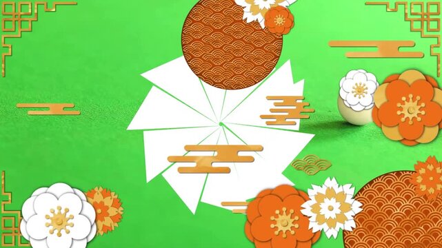 Animation of shapes moving over billard