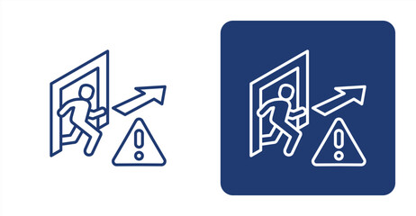 Risk Assessment icon, with contrast background.