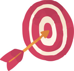 的に命中する矢のキャンペーンイラスト