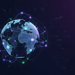 Fototapeta premium 사이버 네트워크, cyber network