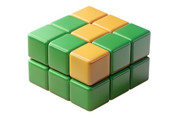 Obraz premium building blocks isolated on white background