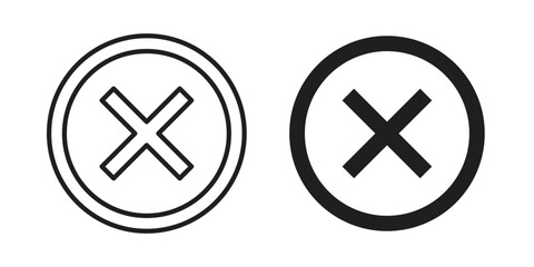 Fototapeta premium Error icon symbol design template. Vector 10 eps.