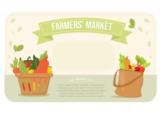 Farmers market promotion banner