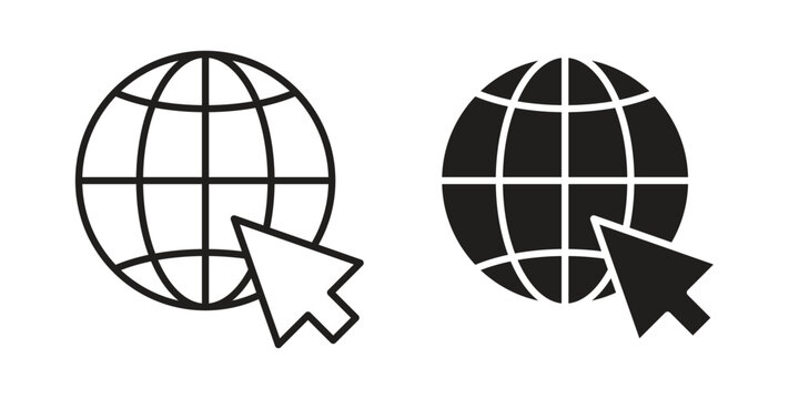 Internet icon symbol design template. Vector 10 eps.