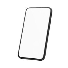 Smartphone screen isolated on transparent background