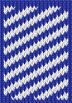 Dise&ntilde;o de tejidos en forma de diagonal transversal