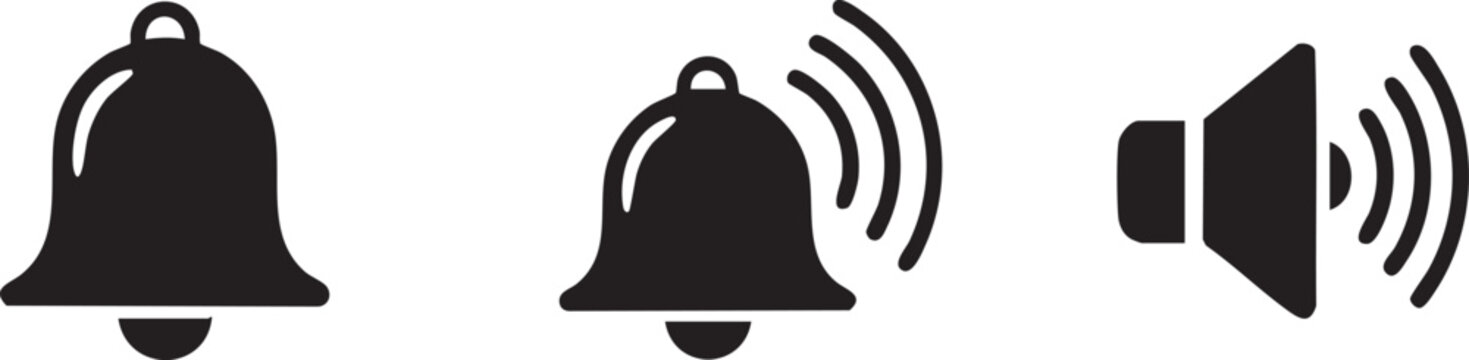 Digital Notification Alert Bell Buzzer Security Sound Symbol