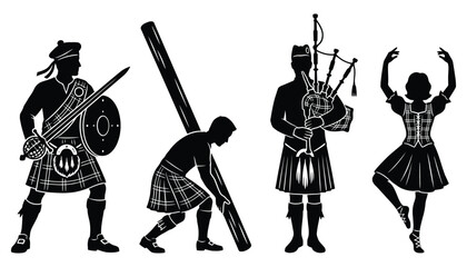 Scottish Culture and Tradition Icons