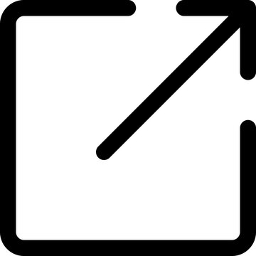 External Link Vector Line Icon