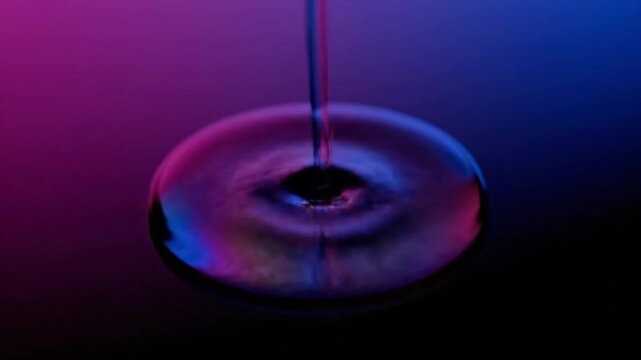 Colorful Droplet Reflecting Studio Lighting