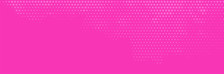 Baby pink pop art background in retro comic style with halftone dots, confetti design vector illustration. Pink pop art background with halftone dots. Pink Pop art Background, comic style. Retro style © Ribut