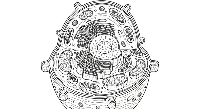 Animal Cell Diagram - Detailed Structure of a Biological Cell