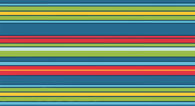 Bold horizontal striped pattern showcasing a vibrant and cheerful color palette ideal for modern graphic design backgrounds and engaging creative