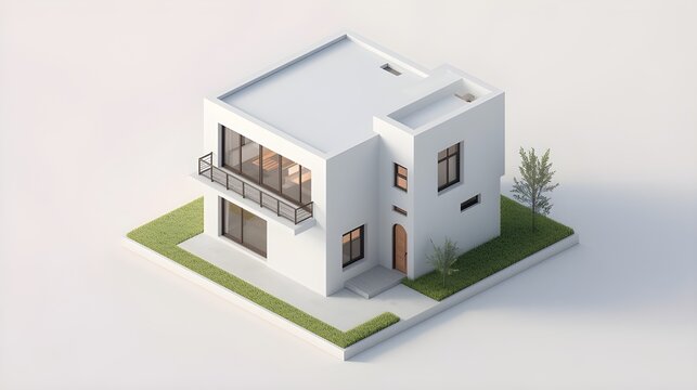 3d render of a residential building