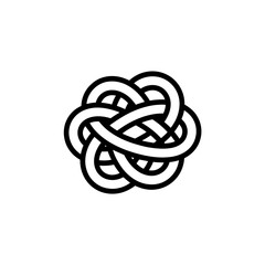 Fototapeta premium A stylized illustration of an intricate Celtic knot design