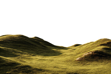 Rolling Green Hills under Clear Sky