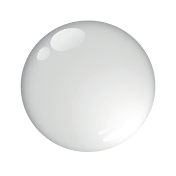 Single realistic clear round water drop illustration. Vector transparent shiny soap bubble isolated on background. Water dew droplet. Pure realistic wet rain splash graphic object condensed. 