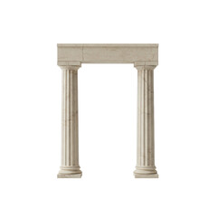 Naklejka premium Classical marble columns archway architectural detail