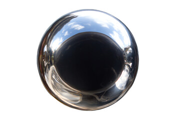 Reflective Chrome Sphere in Studio Light