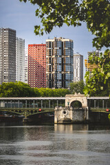 Obraz premium View of the Front de Seine, Paris