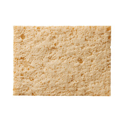 Texture of beige stone surface with speckles isolated on transparent background