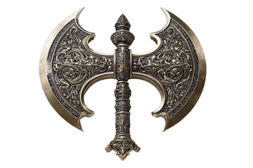 Ornate Double-Headed Battle Axe
