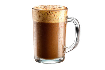 Glass Mug of Frothy Coffee