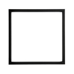 Obraz premium Empty Black Square Frame on White Wall.