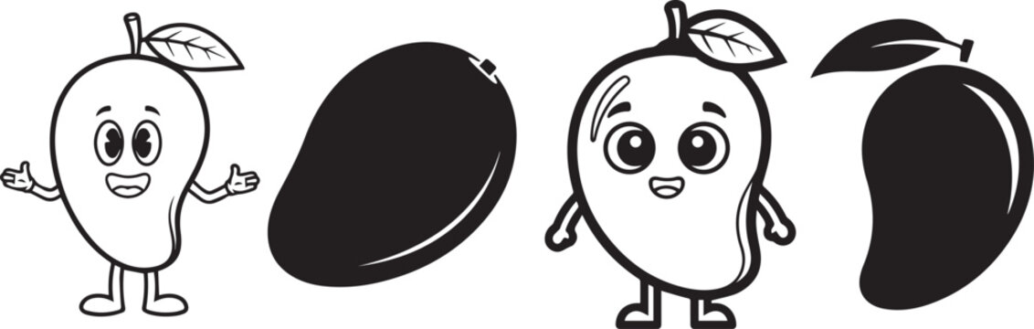 Garden fresh mango icon. mango fruits healthy lifestyle symbol template for graphic and web design collection logo vector illustration