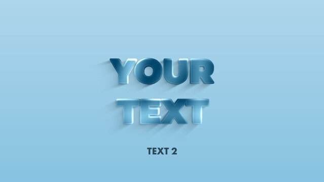 3D Outline Typography Text Animation Title Wide