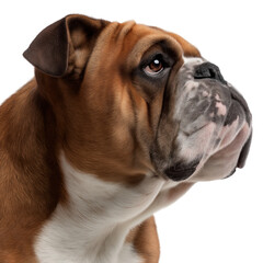 Obraz premium Detailed Portrait of a Bulldog Dog