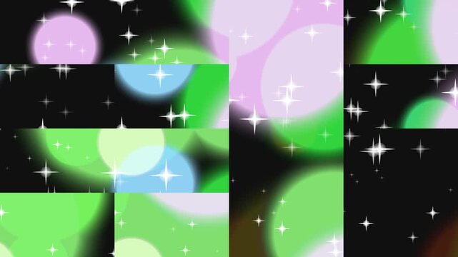 Abstract vector background featuring colorful lights and a glowing blue neon wave with bright energy stars and a digital sphere for a magic space wallpaper design