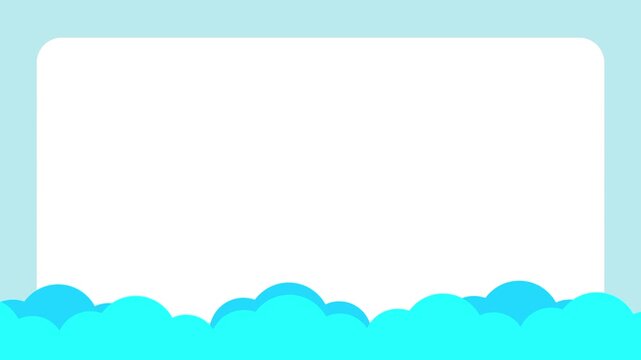 A serene blue scene featuring fluffy clouds at the bottom creates a dreamy and calm atmosphere that makes this label perfect for organizing items or presenting information in a peaceful manner