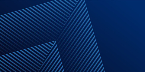 Blue abstract background with glowing arrow lines. Modern shiny blue geometric lines design. Technology futuristic  modern