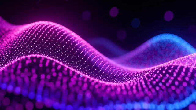 Purple-BlueFlowingWaveformAnimation