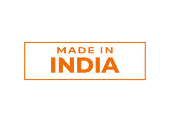 Fototapeta premium Made in India label vector Made in vector label icon on a white background