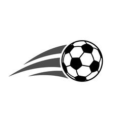 Soccer Football Logo Icon with Swoosh Design