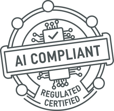 AI compliant certified badge for technology regulation
