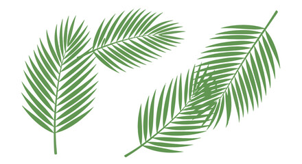 Fototapeta premium Stylized Green Tropical Palm Leaves Celebrating Palm Sunday Spiritual Tradition