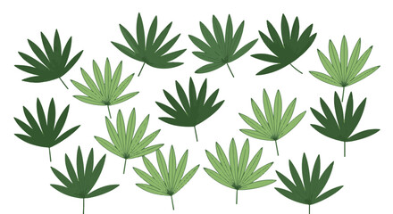 Fototapeta premium Abstract Green Palm Leaves Pattern for Palm Sunday Religious Celebration and Spiritual Design