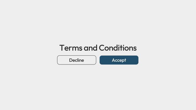 Persistent cursor hilariously fails to click elusive accept button on terms and conditions