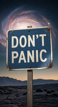 Dont Panic Sign.