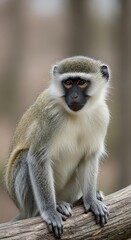 Obraz premium Vervet Monkey on Branch.