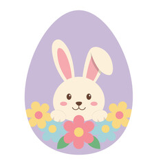 Cute Bunny Easter Egg