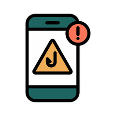 Phishing Cyber Security Warning Icon
